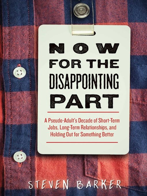 Cover image for Now for the Disappointing Part